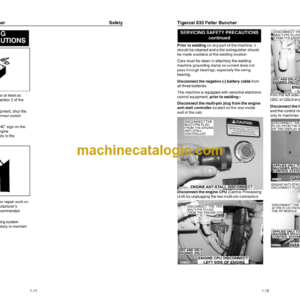 Tigercat 830 Feller Buncher Service Manual