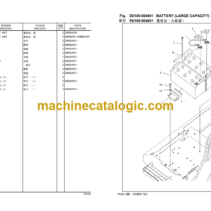 Komatsu PC200-8MO, PC200LC-8MO, PC210-8MO, PC210LC-8MO Hydraulic Excavator Parts Book (DBBB2001, DBBD0401, DBBE1501, DBBF4001)