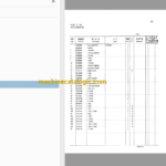 Hitachi CX700 Crawler Crane Full Parts Catalog