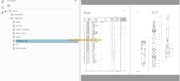 Hitachi CX700 Crawler Crane Full Parts Catalog