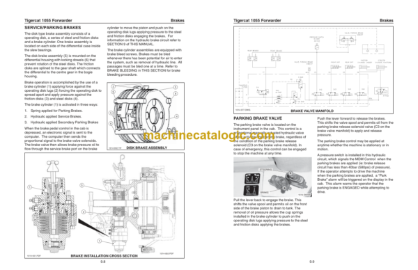 Tigercat 1055 Forwarder Service Manual (10550101 - 10550300)