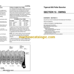 Tigercat 830 Feller Buncher Service Manual (8300113 - 8300499)