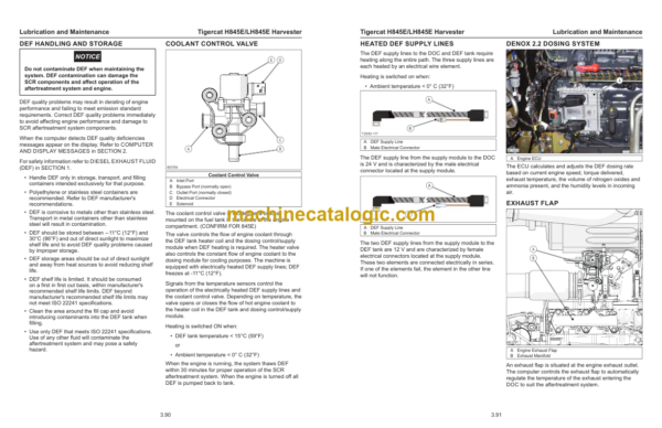 Tigercat H845E, LH845E Harvester Service Manual (84583001 - 84583500)