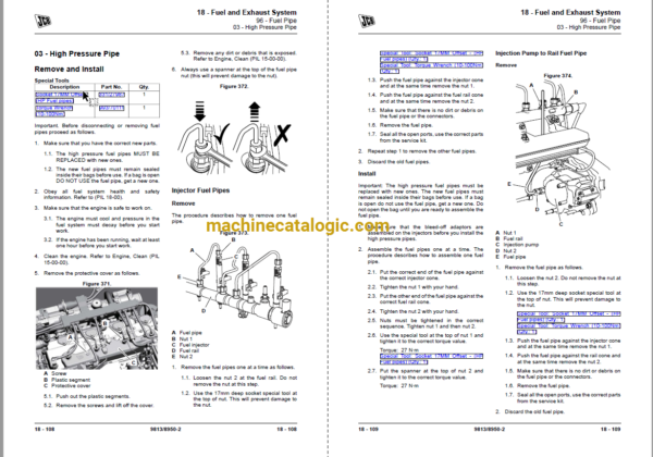 JCB 6T-1 Front Tip, 6T-1 Swivel Tip, 7T-1 Front Tip Hi-Viz, 9T-1 Front Tip Dumper Service Manual