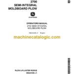 John Deere 2700 Semi-Integral Moldboard Plow Operator's Manual (OMA44265)
