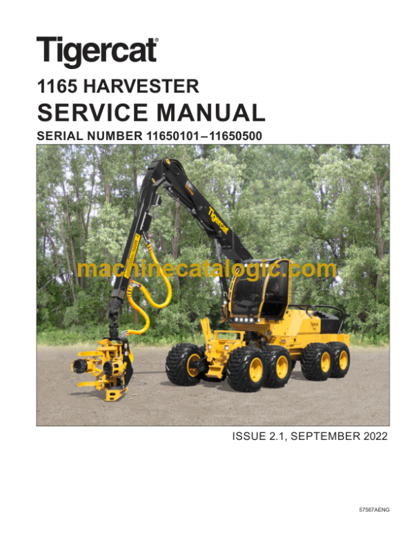 Tigercat 1165 Harvester Service Manual