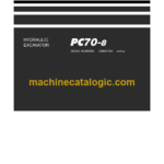 Komatsu PC70-8 Hydraulic Excavator Parts Book (DBBWF001 and up)