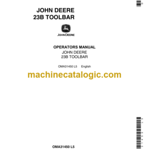 John Deere 23B Toolbar Operator's Manual (OMA31450)