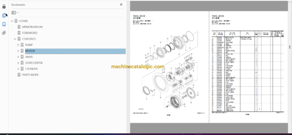 Hitachi ZX400LCH-5G Hydraulic Excavator Full Parts Catalog