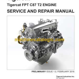 Tigercat FPT C87 T2 Engine Service and Repair Manual (60214A)