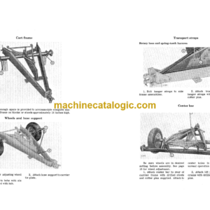 John Deere F930H Hydraulic Wheel Drawbar Cart and Drawbar Attachments Operator’s Manual (OMA12479)