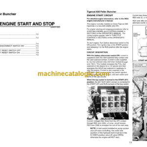 Tigercat L830 Feller Buncher Service Manual