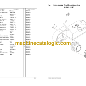 Komatsu PC200-10MO Hydraulic Excavator Parts Book (DBCF0001 and up)