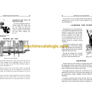 John Deere 812 and 813 Integral Moldboard Plows Operator’s Manual (OMA501054)