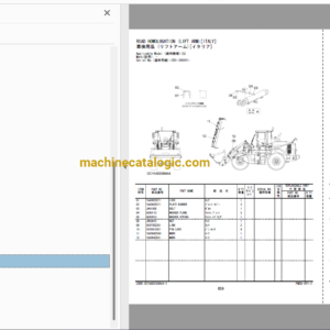 Hitachi ZW150PL-5B Wheel Loader Full Parts Catalog