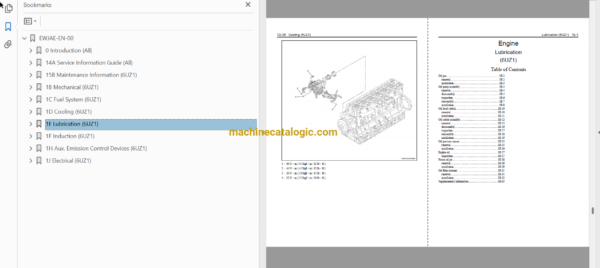 Hitachi 6UZ1 GB3 Exhaust Emission Standarts Technical and Workshop Engine Manual