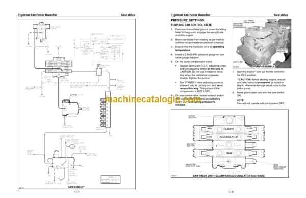 Tigercat L830 Feller Buncher Service Manual (830T0101 - 83020999)