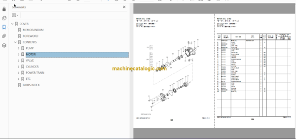 Hitachi ZW150PL-5B Wheel Loader Full Parts Catalog