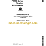 John Deere PA800 Series Planting Attachments Operator's Manual (OMA29579)
