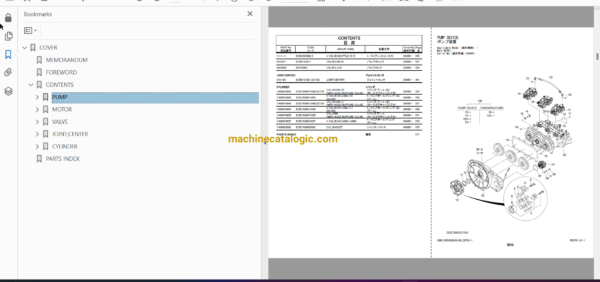 Hitachi ZX400LCH-7 Hydraulic Excavator Full Parts Catalog