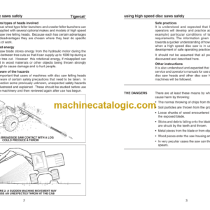 Tigercat 726D Feller Buncher Service Manual