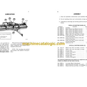 John Deere MODEL B Roller Harrow Operator’s Manual (OMA13009)