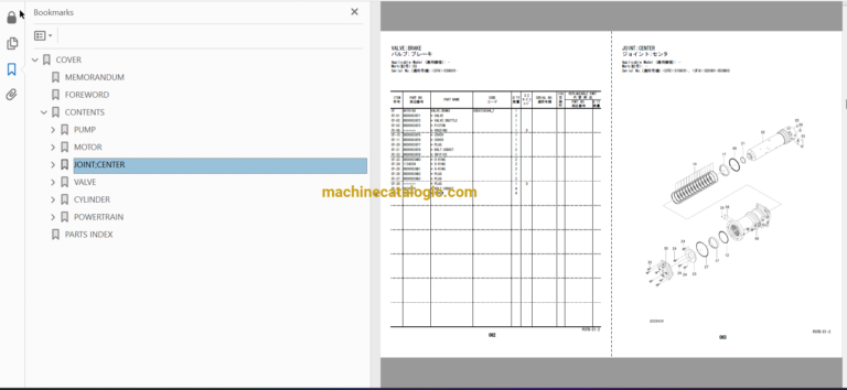 Hitachi ZX145W-3 Wheeled Excavator Full Parts Catalog