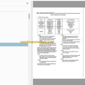 Hitachi 6UZ1 Tier 4 Compatible Technical and Workshop Engine Manual