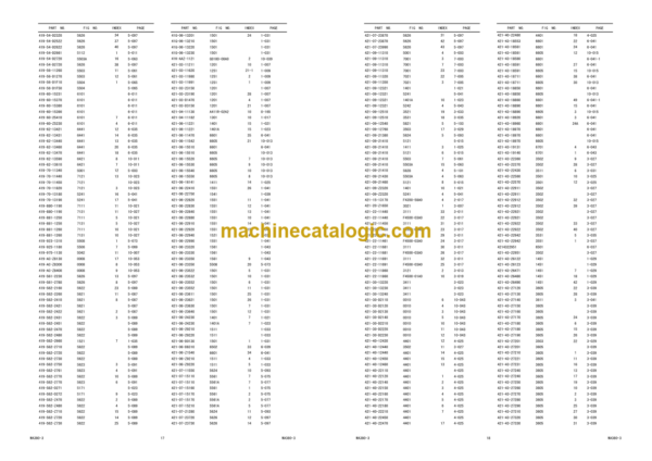 Komatsu WA380-3 Wheel Loader Parts Book (16001 and up)