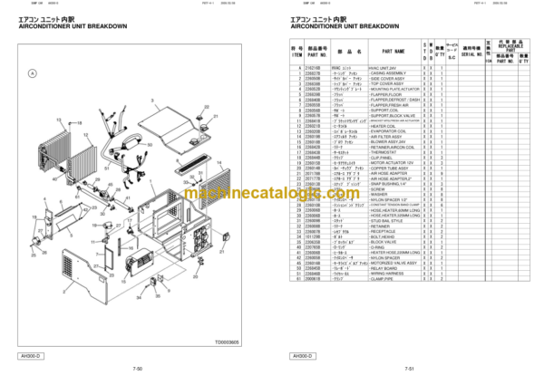 Hitachi AH300-D Articulated Dump Truck Parts Catalog