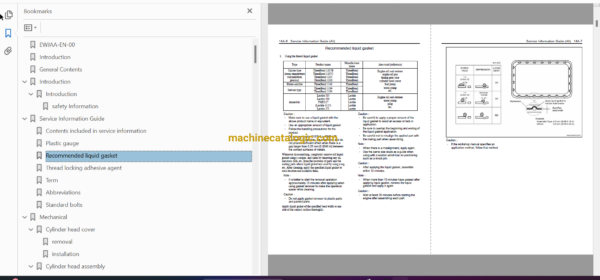 Hitachi 6UZ1 Tier 4 Compatible Technical and Workshop Engine Manual