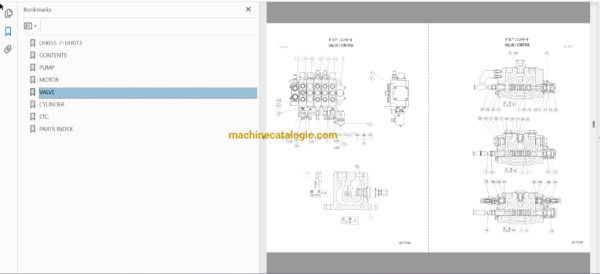 Hitachi UH055-7,UH073 Hydraulic Excavator Full Parts Catalog