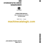 John Deere 880 Hydrostatic Drive Windrower Operator's Manual (OME47726)