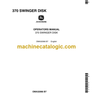 John Deere 370 Swinger Disk Operator's Manual (OMA32066)