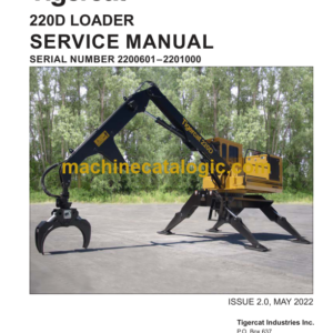 Tigercat 220D Loader Service Manual (2200601 - 2201000)