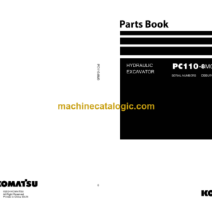 Komatsu PC110-8M0 Wheel Loader Parts Book (DBBUF001 and up)