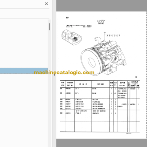 Hitachi ZX160LC Excavator Full Parts and Engine Parts Catalog