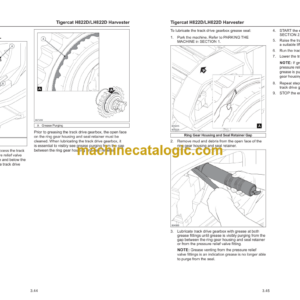 Tigercat H822D, LH822D Harvester Service Manual