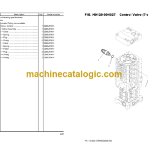 Komatsu PC110-8M0 Wheel Loader Parts Book (DBBUF001 and up)