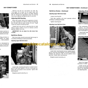 John Deere 880 Hydrostatic Drive Windrower Operator’s Manual (OME47726)