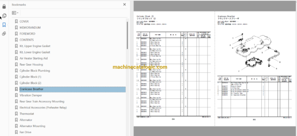 Hitachi ZW160-7,ZW160PL-7 Wheel Loader Full Parts and Engine Parts Catalog