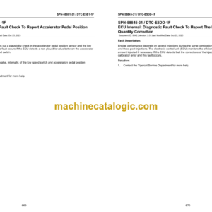 Tigercat N67 Tier 4F Engine Troubleshooting Manual (74312A)