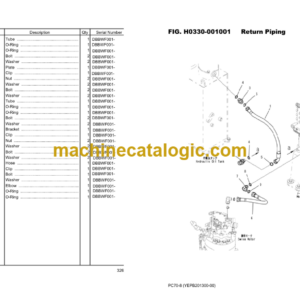Komatsu PC70-8 Hydraulic Excavator Parts Book (DBBWF001 and up)
