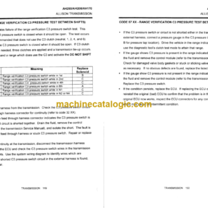 Hitachi AH170, AH200, AH250 Articulated Dump Truck Service Manual