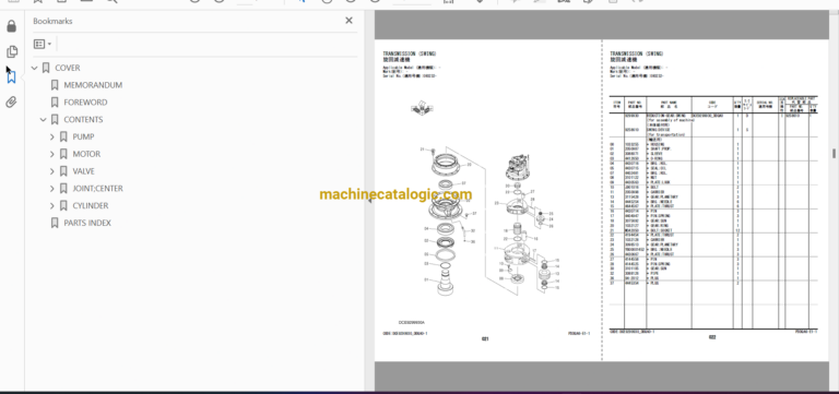 Hitachi ZX400R-6 Hydraulic Excavator Full Parts Catalog