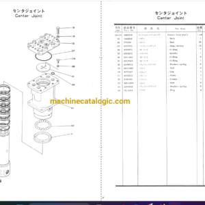 Hitachi UH122,UH122LC Hydraulic Excavator Full Parts Catalog