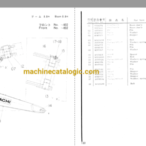 Hitachi UH30A Hydraulic Excavator Full Parts Catalog