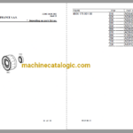 Hitachi LX145E-1 Wheel Loader Full Parts Catalog
