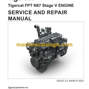 Tigercat FPT N67 Stage V Engine Service and Repair Manual (63259A)