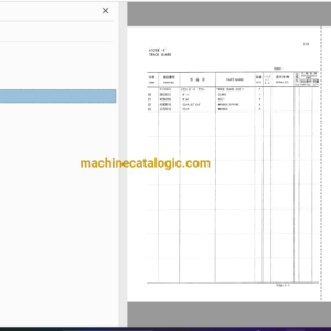 Hitachi EX120-5Z Excavator Full Parts Catalog